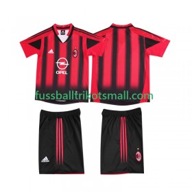 Fußballtrikots AC Mailand 2004 Retro Kinder 2005 Kurzarm Heimtrikotsatz kaufen